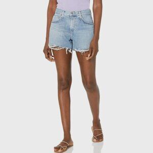 AG Adriano Goldschmied Hailey Cut-Off Relaxed Denim Short Size 23‎